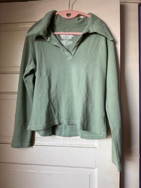 Big Bud Press Sage Green Long-Sleeve Fisherman Polo